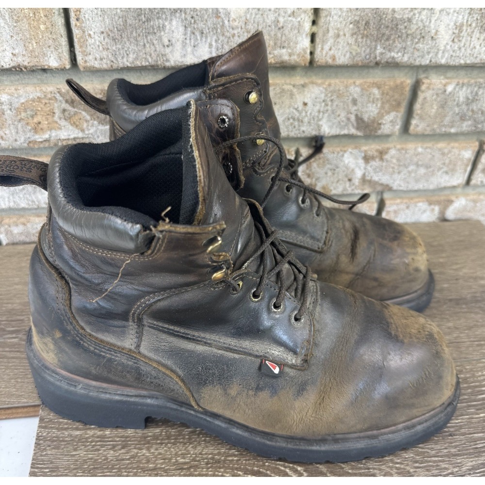 Red Wing 2212 Work Boots Mens Sz 10 H Width Leather Safety Toe Resoled*No Insole